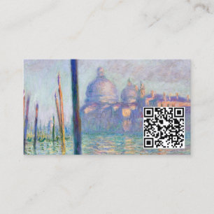 Claude Monet - Großkanal, Venedig - QR-Code Visitenkarte