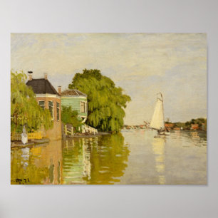 Claude Monet - Häuser auf dem Achterzaan Poster
