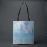Claude Monet. Häuser des Parlaments London. Blau<br><div class="desc">Claude Monet "Houses of Parliament,  London" Tote Tasche.</div>