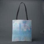 Claude Monet. Häuser des Parlaments London. Blau<br><div class="desc">Claude Monet "Houses of Parliament,  London" Tote Tasche.</div>