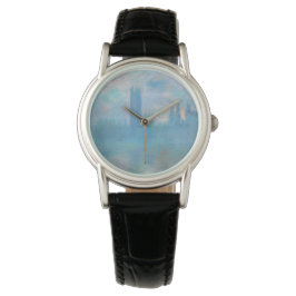 Claude Monet. Häuser des Parlaments London. Blau Armbanduhr
