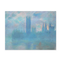 Claude Monet. Häuser des Parlaments London. Blau