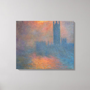 Claude Monet - Häuser des Parlaments London Leinwanddruck