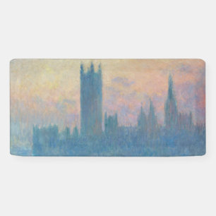 Claude Monet Häuser des Parlaments Sonnenuntergang Banner