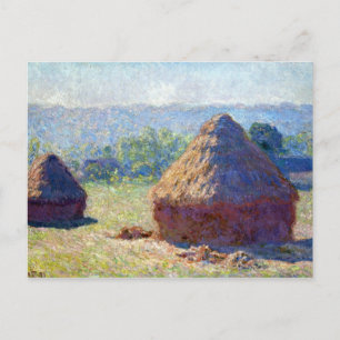 Claude Monet Haystack, Ende des Sommers Postkarte