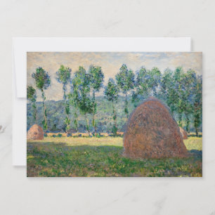 Claude Monet - Heuhaufen bei Giverny Einladung