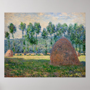 Claude Monet - Heuhaufen nahe Giverny Poster