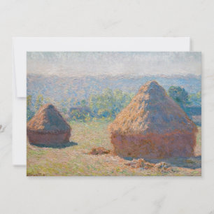 Claude Monet - Heuschober, Ende des Sommers Einladung