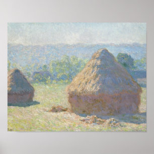 Claude Monet - Heuschober, Ende des Sommers Poster