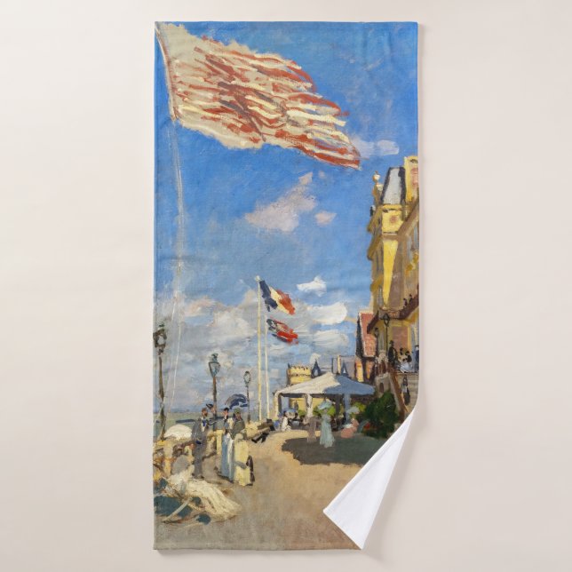 Claude Monet - Hotel des Roches Noires, Trouville Badhandtuch Set (Badehandtuch)