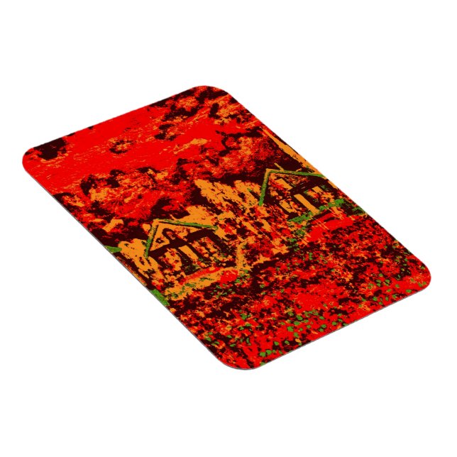 Claude Monet Houses at Argenteuil (modifiziert) Magnet (Rechte Seite)