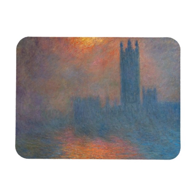 Claude Monet - Houses of Parliament London Magnet (Horizontal)