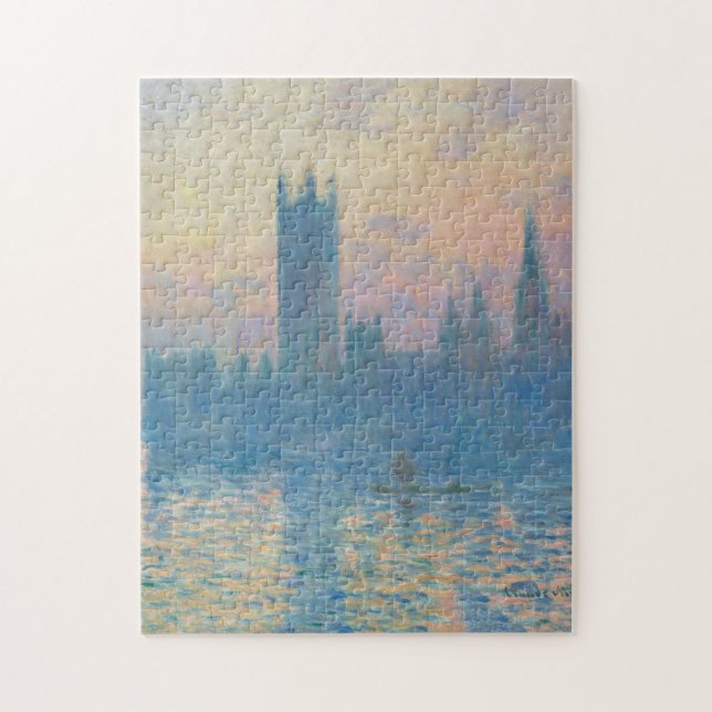 Claude Monet Houses of Parliament Sunset Puzzle (Vertikal)