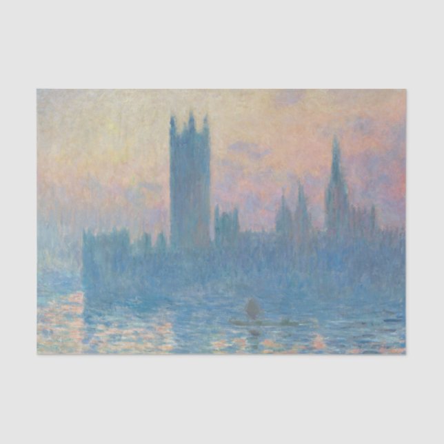 Claude Monet Houses of Parliament Sunset Seidenpapier (Vorderseite)