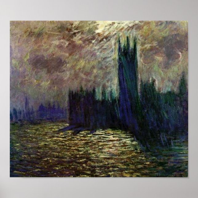 Claude Monet-Houses Poster (Vorne)