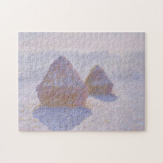 Claude Monet | Hystacks Effect of Snow and Sun Puzzle (Horizontal)