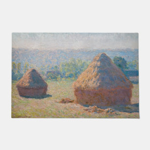 Claude Monet - Hystacks, Ende des Sommers Fußmatte