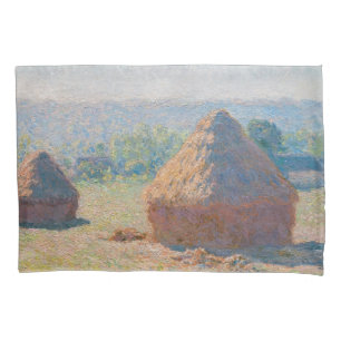 Claude Monet - Hystacks, Ende des Sommers Kissenbezug