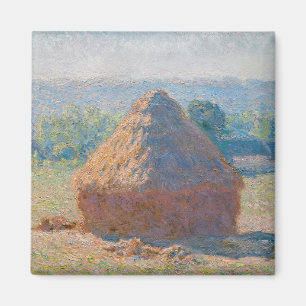 Claude Monet - Hystacks, Ende des Sommers Magnet