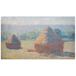 Claude Monet - Hystacks, Ende des Sommers Tischdecke