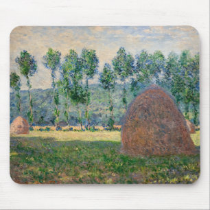 Claude Monet - Hystacks in der Nähe von Giverny Mousepad