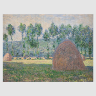 Claude Monet - Hystacks in der Nähe von Giverny Seidenpapier