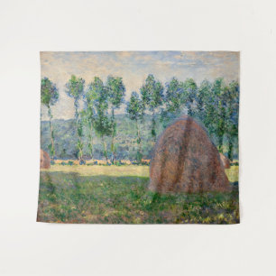 Claude Monet - Hystacks in der Nähe von Giverny Wandteppich