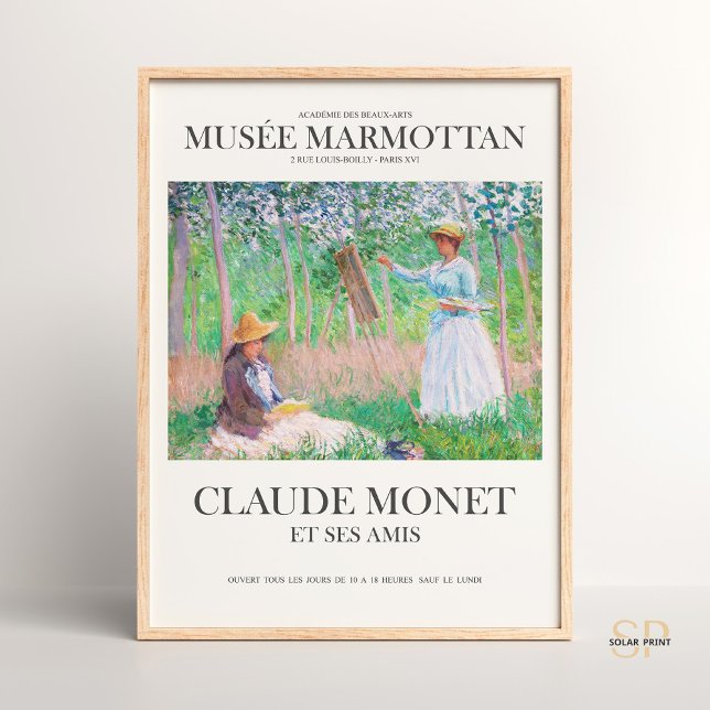 Claude Monet im Wald bei Giverny Art Print Poster (Von Creator hochgeladen)