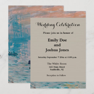 Claude Monet Impression Sonnenaufgang Französisch Einladung