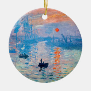 Claude Monet - Impression, Sonnenaufgang Keramik Ornament