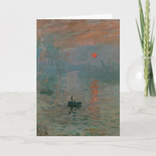 Claude Monet Impression Sonnenaufgang Kunstdruck Karte