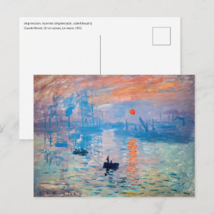 Claude Monet - Impression, Sonnenaufgang Postkarte