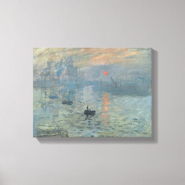 Claude Monet – Impression – Sunrise 1872 Leinwanddruck (Vorderseite)