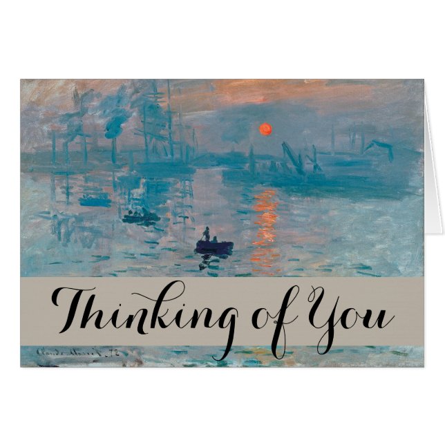 Claude Monet Impression Sunrise French (Vorderseite (Horizontal))