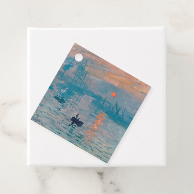 Claude Monet Impression Sunrise French Geschenkanhänger (Beispiel)