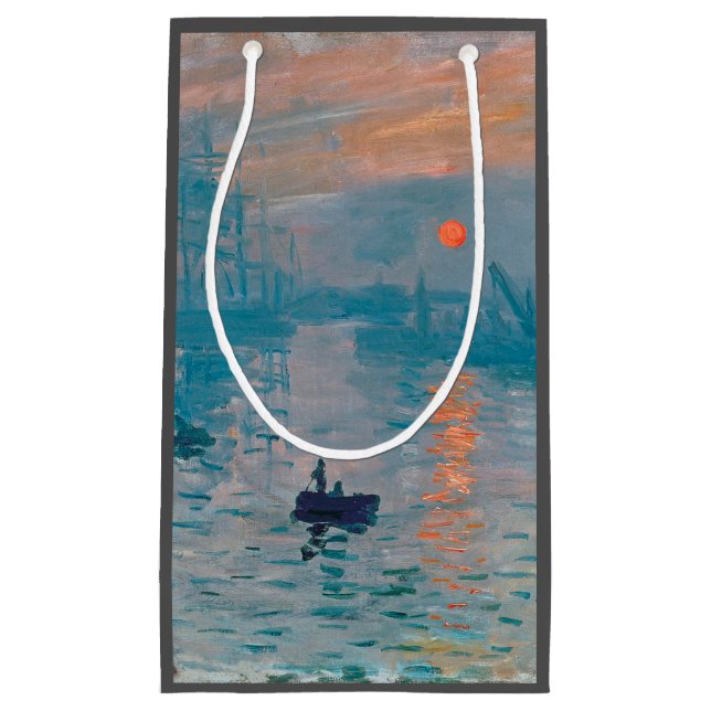 Claude Monet Impression Sunrise French Kleine Geschenktüte (Vorderseite)