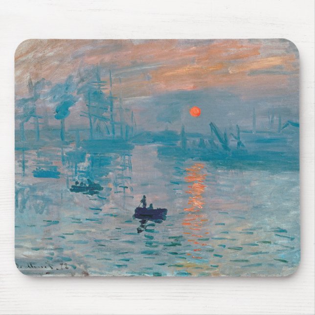 Claude Monet Impression Sunrise French Mousepad (Vorne)