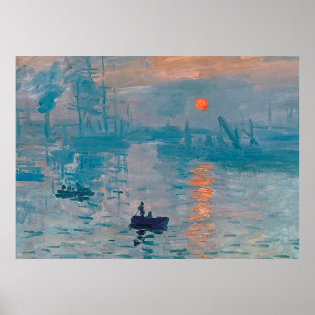 Claude Monet Impression Sunrise French Poster (Vorne)