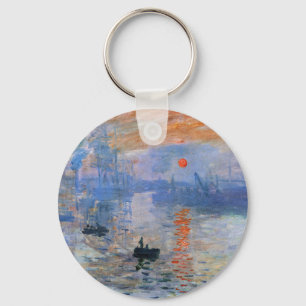 Claude Monet Impression Sunrise Klassische Malerei Schlüsselanhänger