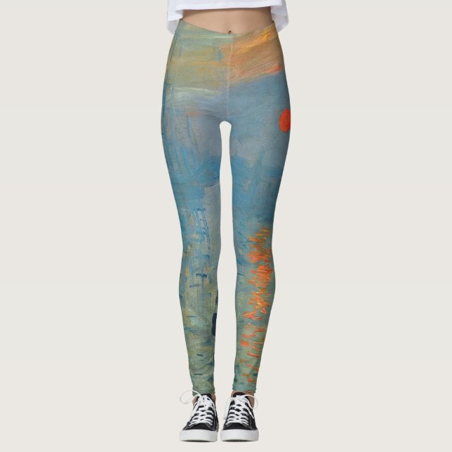 Claude Monet Impression Sunrise Leggings (Vorderseite)