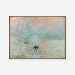 Claude Monet Impression Sunrise Malerei Art Print Poster<br><div class="desc">Claude Monets "Impression, Sunrise" ist ein bahnbrechendes und einflussreiches Kunstwerk, das zu dem Begriff "Impressionismus" führte. Das 1872 gemalte Bild zeigt den Hafen von Le Havre bei Sonnenaufgang, zeigt die unheimliche Atmosphäre, die lebhaften Farben und das lose Bürstenwerk, das die Impressionistische Bewegung charakterisiert, und reflektiert Monets Faszination, die flüchtigen Lichteffekte...</div>