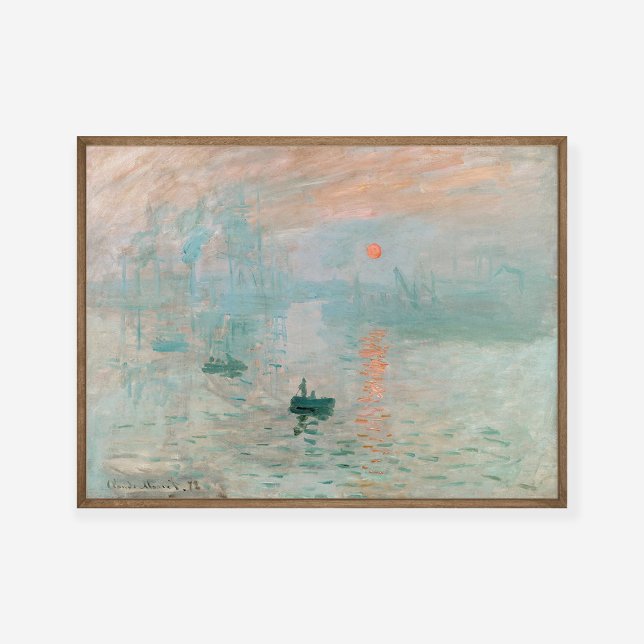 Claude Monet Impression Sunrise Malerei Art Print Poster (Von Creator hochgeladen)