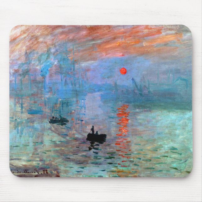 Claude Monet Impression Sunrise Mousepad (Vorne)