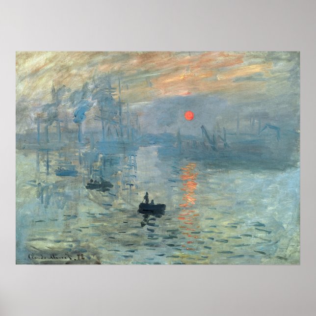 Claude Monet Impression Sunrise Poster (Vorne)