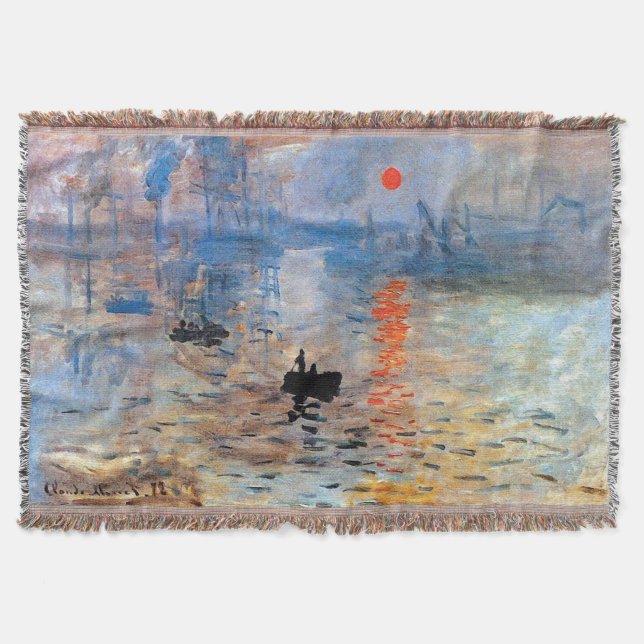 Claude Monet Impression Sunrise Poster Leinwand Pr Decke (Vorderseite)