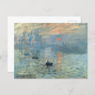 Claude Monet Impression Sunrise Postkarte