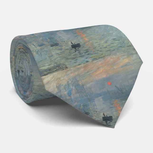 Claude Monet Impression Sunrise Soleil Levant Krawatte (Gerollt)