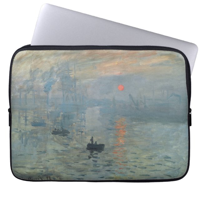 Claude Monet Impression Sunrise Soleil Levant Laptopschutzhülle (Vorderseite)