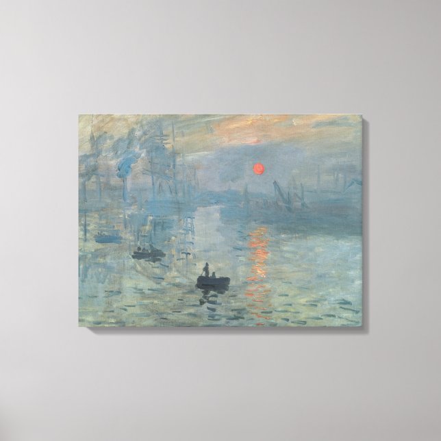 Claude Monet Impression Sunrise Soleil Levant Leinwanddruck (Vorderseite)