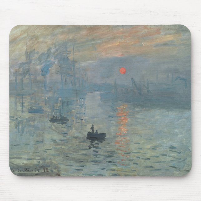 Claude Monet Impression Sunrise Soleil Levant Mousepad (Vorne)